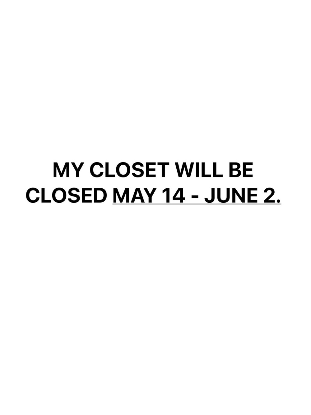 My closet